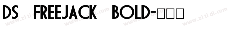 DS FreeJack Bold字体转换